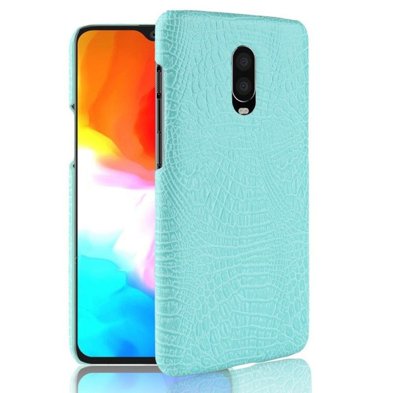 Deksel OnePlus 6T Svart Krokodillehudeffekt