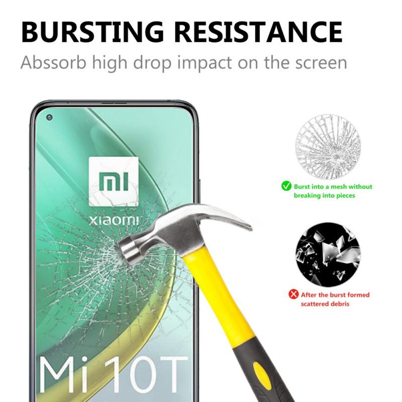 Buekantbeskyttet Herdet Glassbeskyttelse For Xiaomi Mi 10T / 10T Pro Skjerm