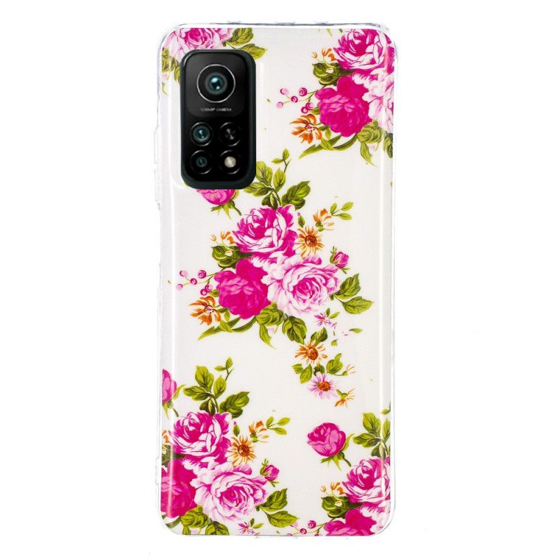 Deksel for Xiaomi Mi 10T / 10T Pro Fluorescerende Frihetsblomster