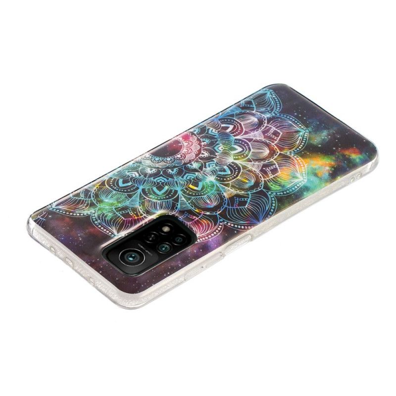 Deksel for Xiaomi Mi 10T / 10T Pro Svart Fluorescerende Blomsterserie