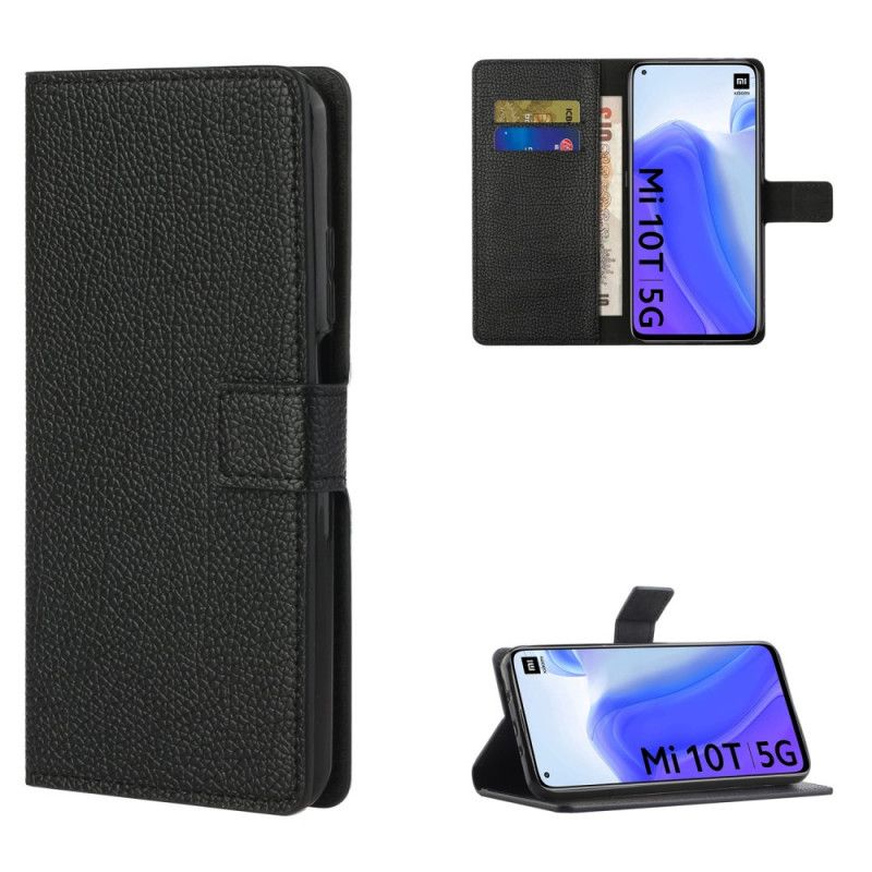 Folio Deksel for Xiaomi Mi 10T / 10T Pro Enkel Litchi