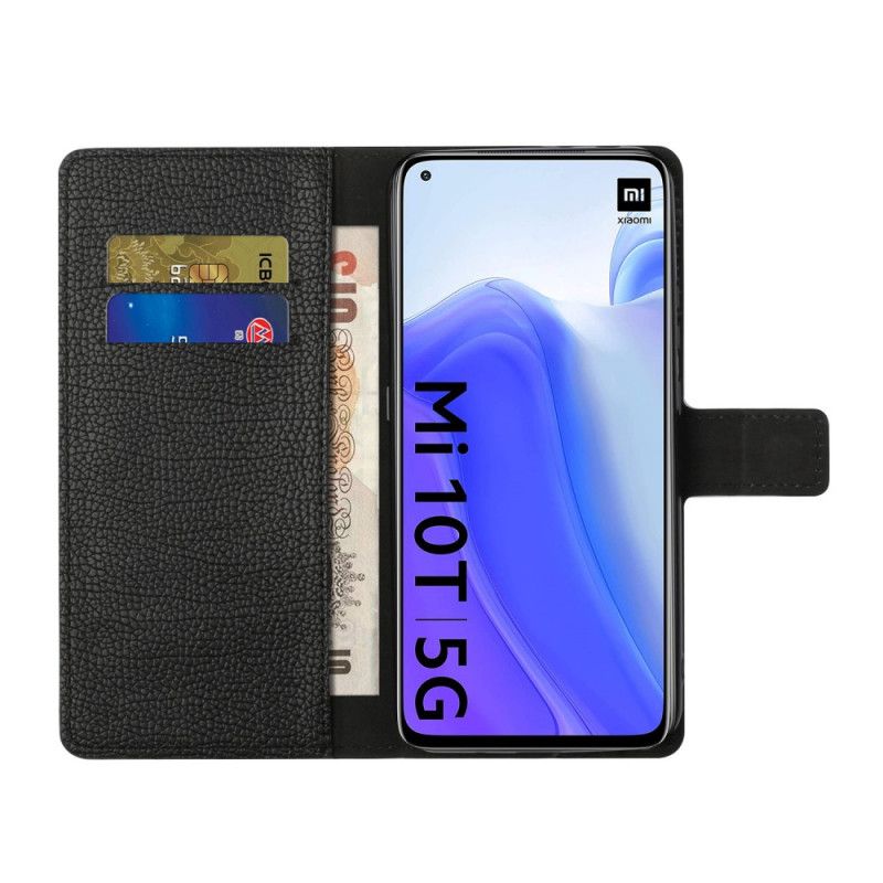 Folio Deksel for Xiaomi Mi 10T / 10T Pro Enkel Litchi