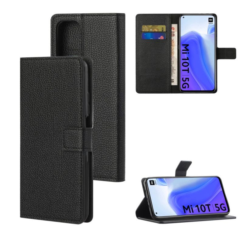 Folio Deksel for Xiaomi Mi 10T / 10T Pro Enkel Litchi