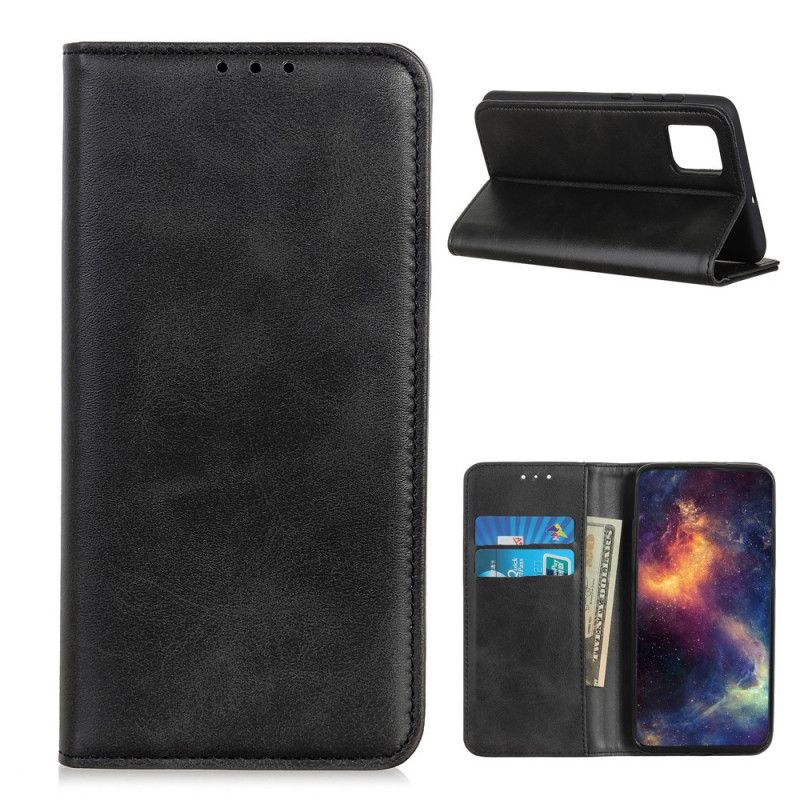 Folio Deksel for Xiaomi Mi 10T / 10T Pro Svart Delt Skinn