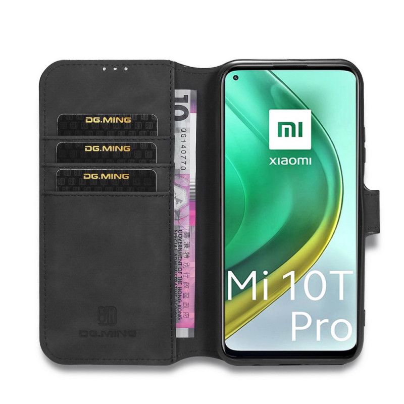 Folio Deksel for Xiaomi Mi 10T / 10T Pro Svart Retro Dg.Ming