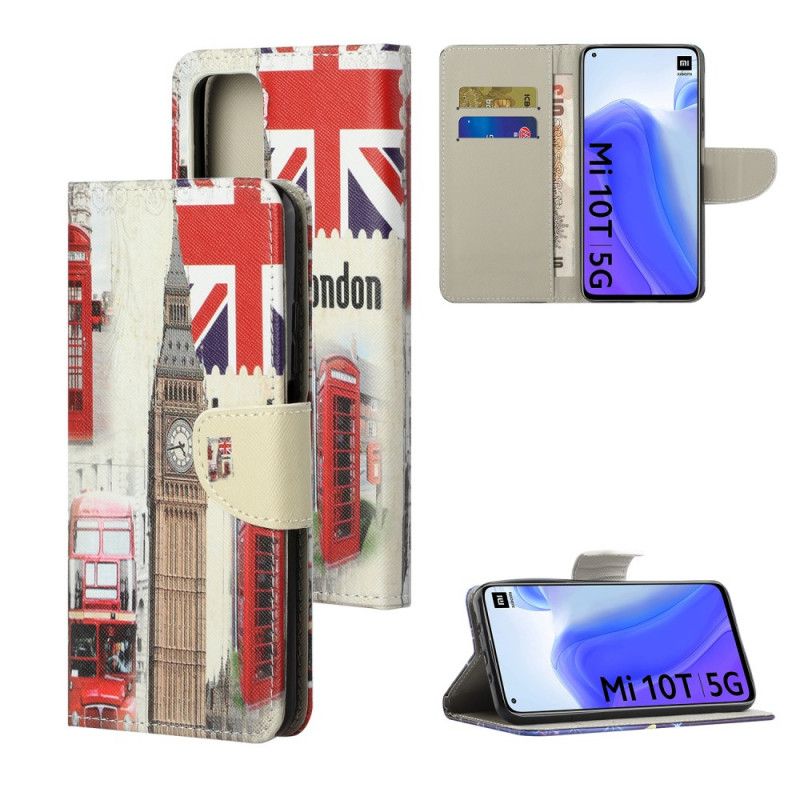 Folio Deksel Xiaomi Mi 10T / 10T Pro London Liv Anti-fall