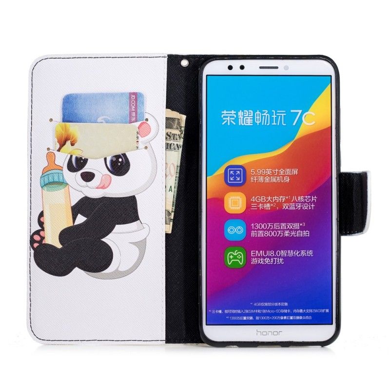 Folio Deksel for Huawei Y7 2018 Babypanda