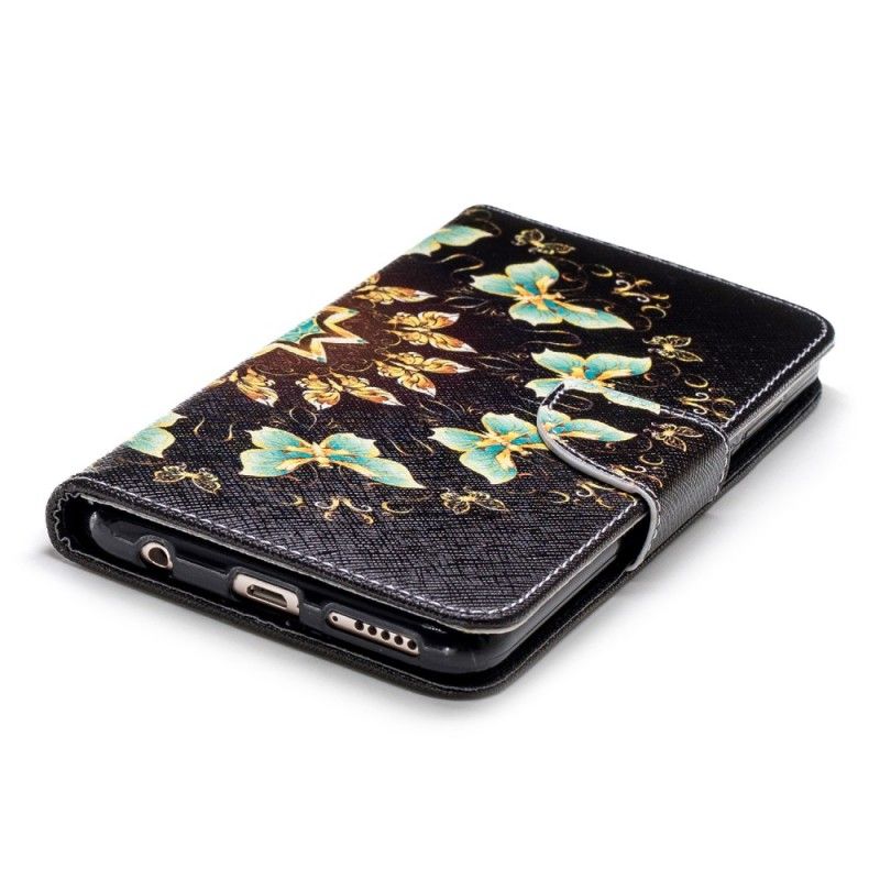 Folio Deksel Huawei Y7 2018 Sommerfuglmandala