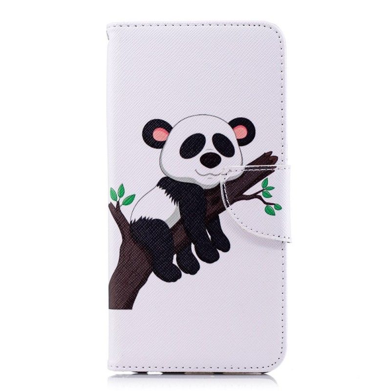 Lærdeksel Folio Deksel Huawei Y7 2018 Lat Panda