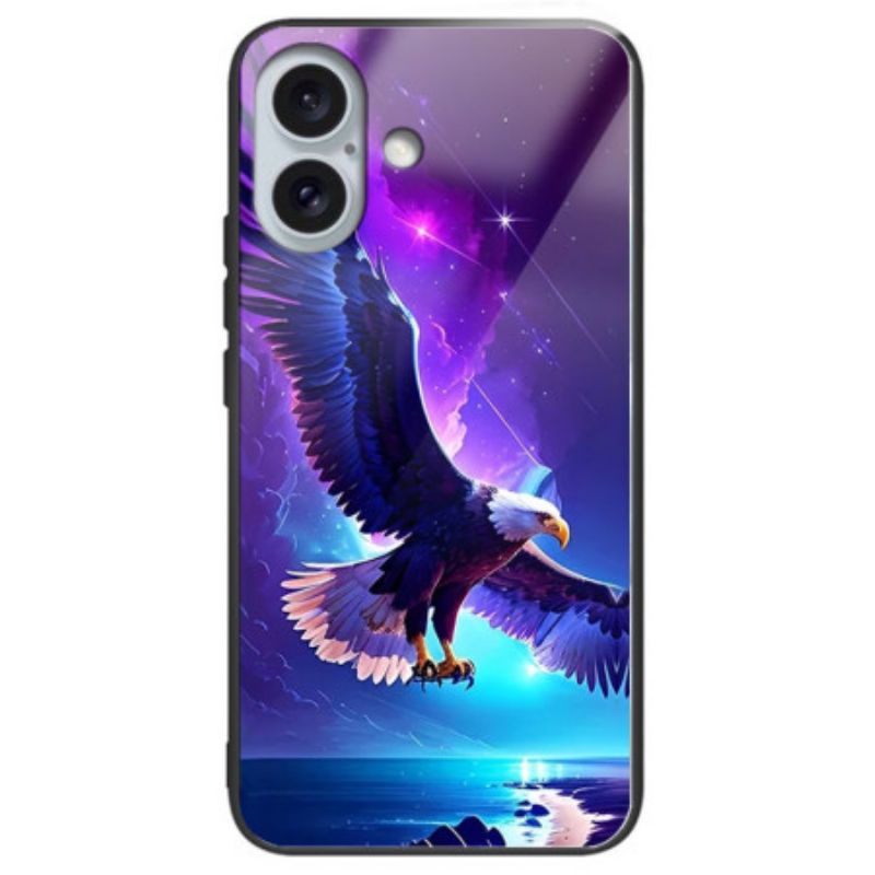 Deksel Til iPhone 16 Plus Flying Eagle Herdet Glass