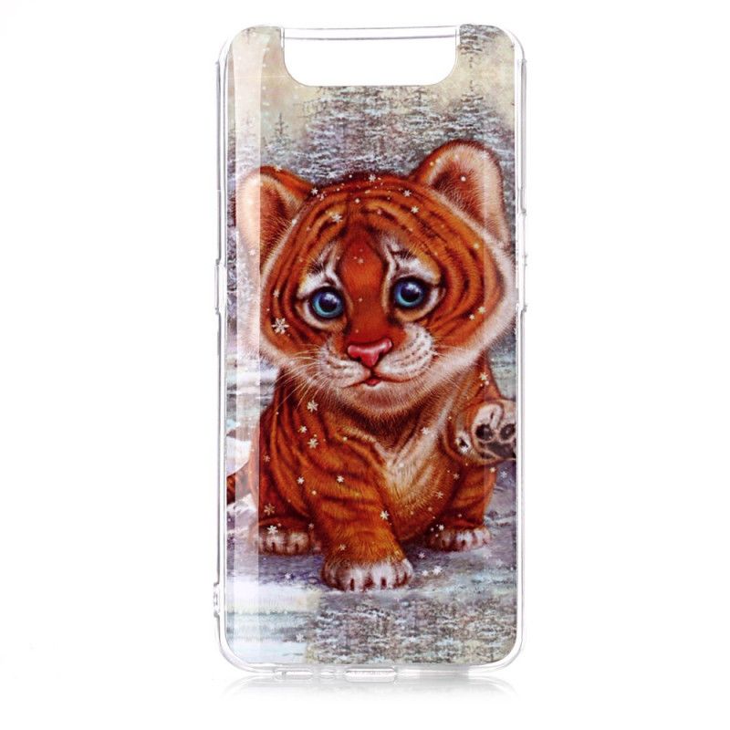 Deksel for Samsung Galaxy A80 / A90 Baby Tiger