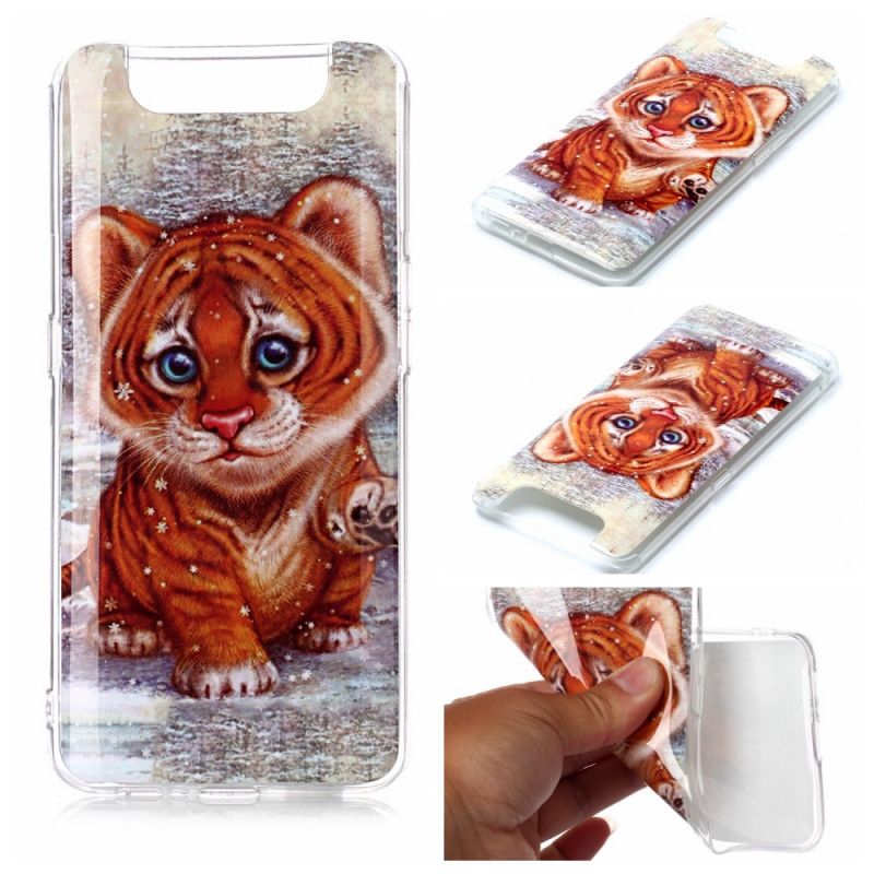 Deksel for Samsung Galaxy A80 / A90 Baby Tiger