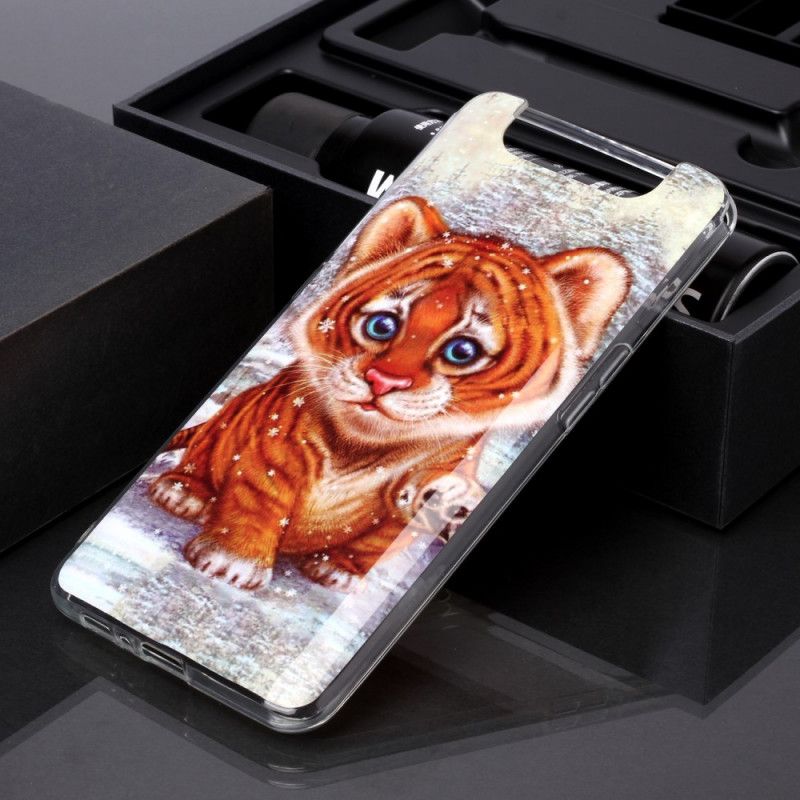 Deksel for Samsung Galaxy A80 / A90 Baby Tiger