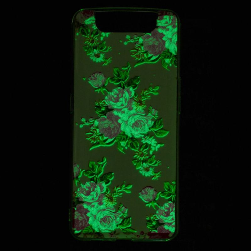 Deksel Samsung Galaxy A80 / A90 Fluorescerende Frihetsblomster