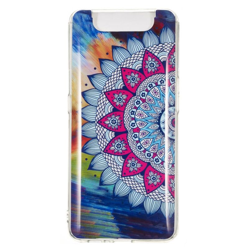 Deksel Samsung Galaxy A80 / A90 Mobildeksel Fluorescerende Mandala