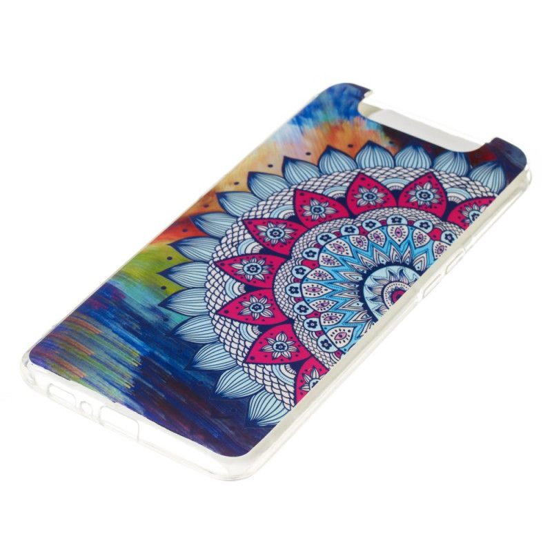 Deksel Samsung Galaxy A80 / A90 Mobildeksel Fluorescerende Mandala