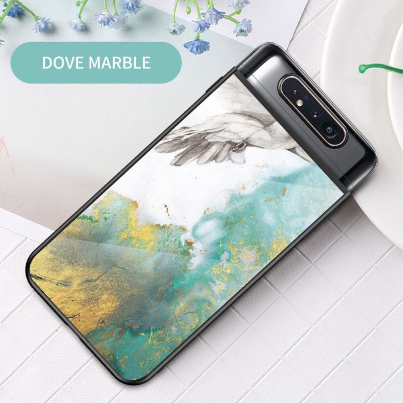 Deksel Samsung Galaxy A80 / A90 Svart Enkel Marmor