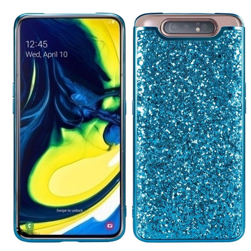 Deksel Samsung Galaxy A80 / A90 Svart Premium Glitter
