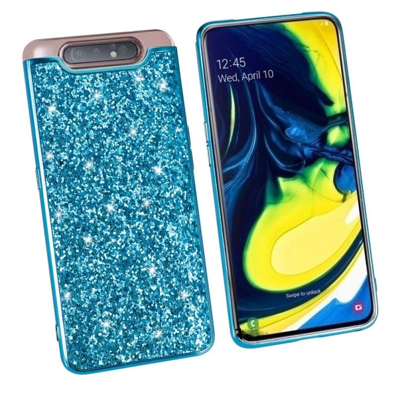 Deksel Samsung Galaxy A80 / A90 Svart Premium Glitter