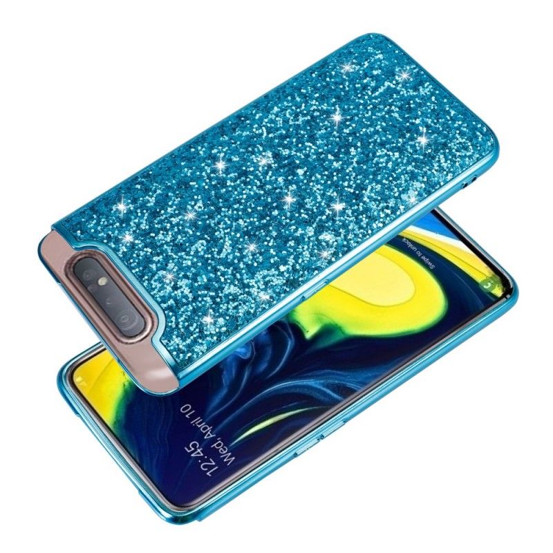 Deksel Samsung Galaxy A80 / A90 Svart Premium Glitter