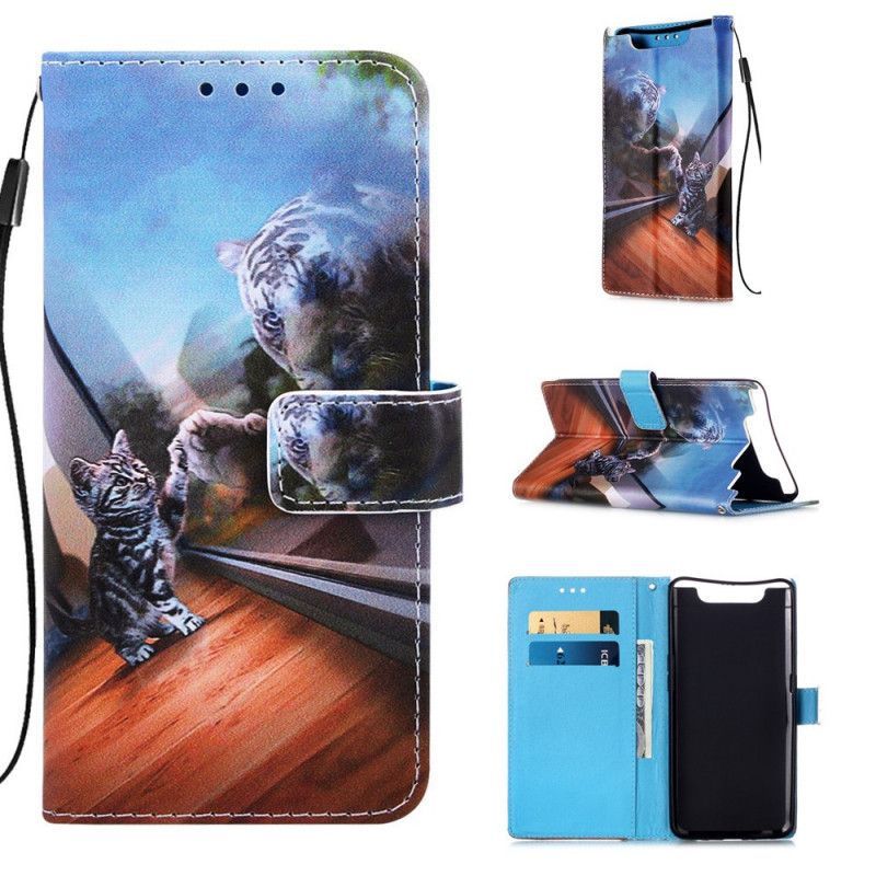 Folio Deksel for Samsung Galaxy A80 / A90 Ernest Og Refleksjon