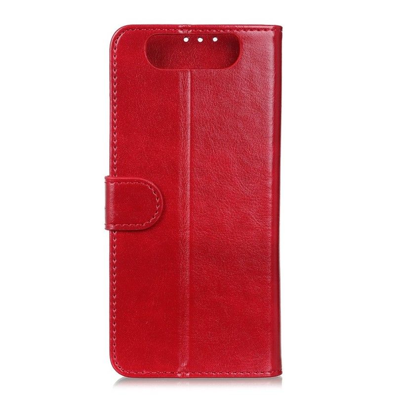 Folio Deksel for Samsung Galaxy A80 / A90 Svart Tilsvarende Skinn