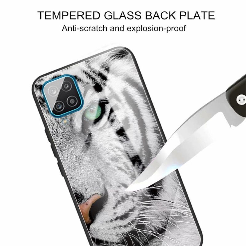 Deksel Samsung Galaxy M32 Mobildeksel Tiger I Herdet Glass