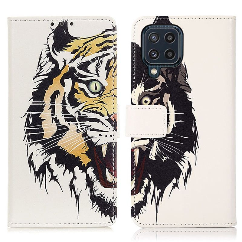 Folio Deksel Samsung Galaxy M32 Fierce Tiger