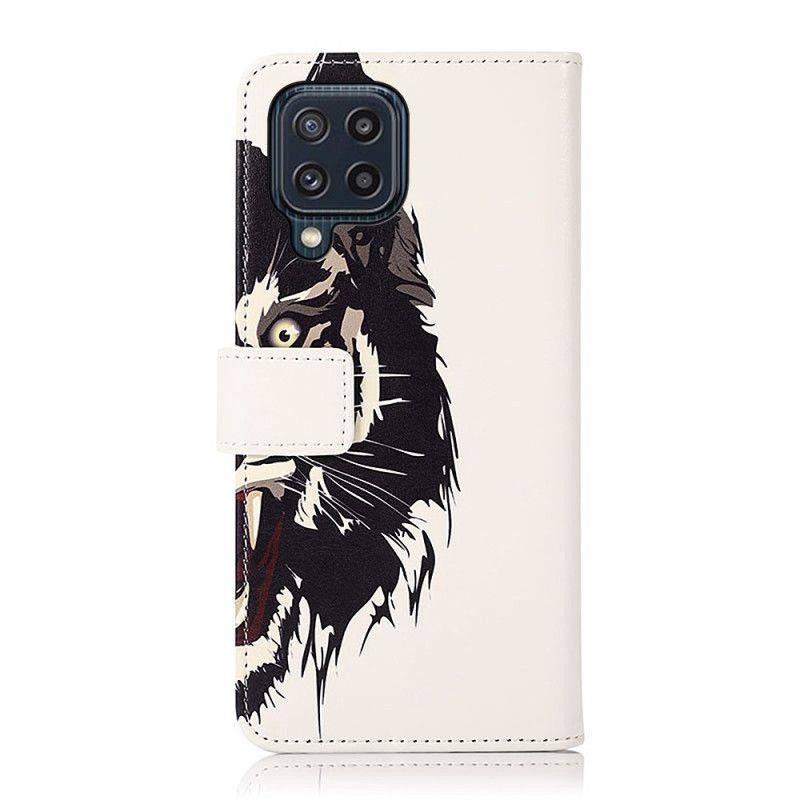 Folio Deksel Samsung Galaxy M32 Fierce Tiger