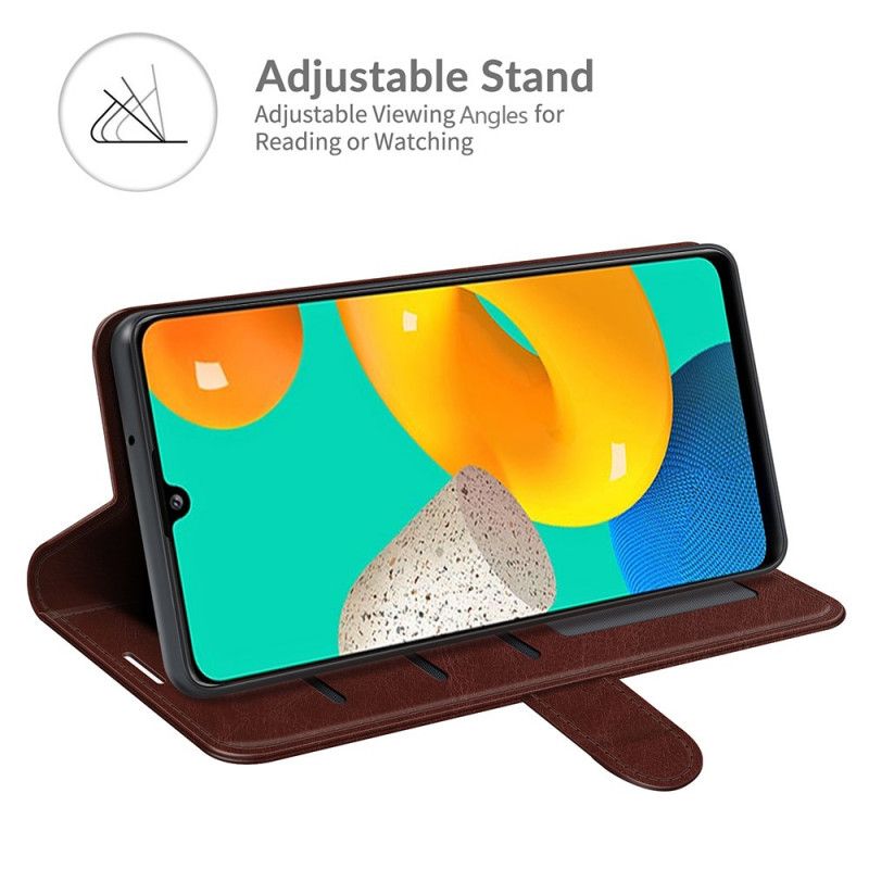 Folio Deksel Samsung Galaxy M32 Klassisk Skinneffekt