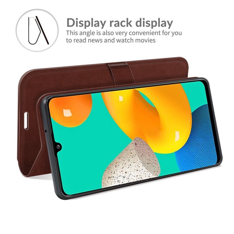 Folio Deksel Samsung Galaxy M32 Klassisk Skinneffekt