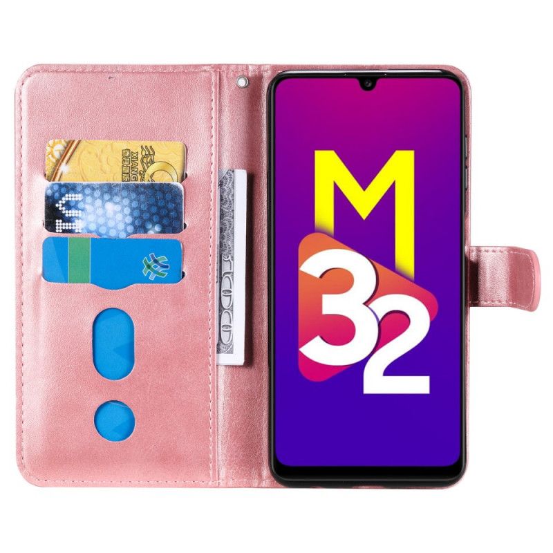 Folio Deksel Samsung Galaxy M32 Lommebok Beskyttelse Deksel