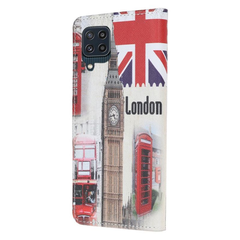 Folio Deksel Samsung Galaxy M32 London Life Beskyttelse Deksel