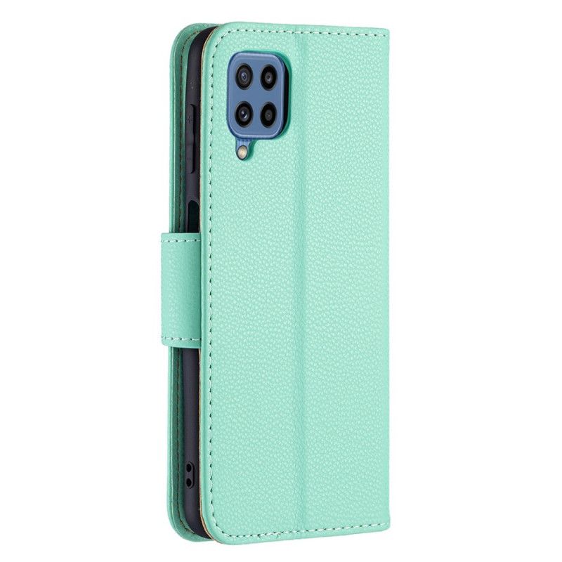 Folio Deksel Samsung Galaxy M32 Lychee Flap Skrå