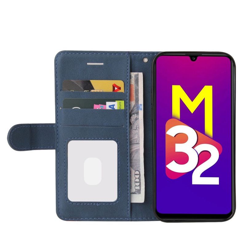 Folio Deksel Samsung Galaxy M32 Tofarget Beskyttelse Deksel