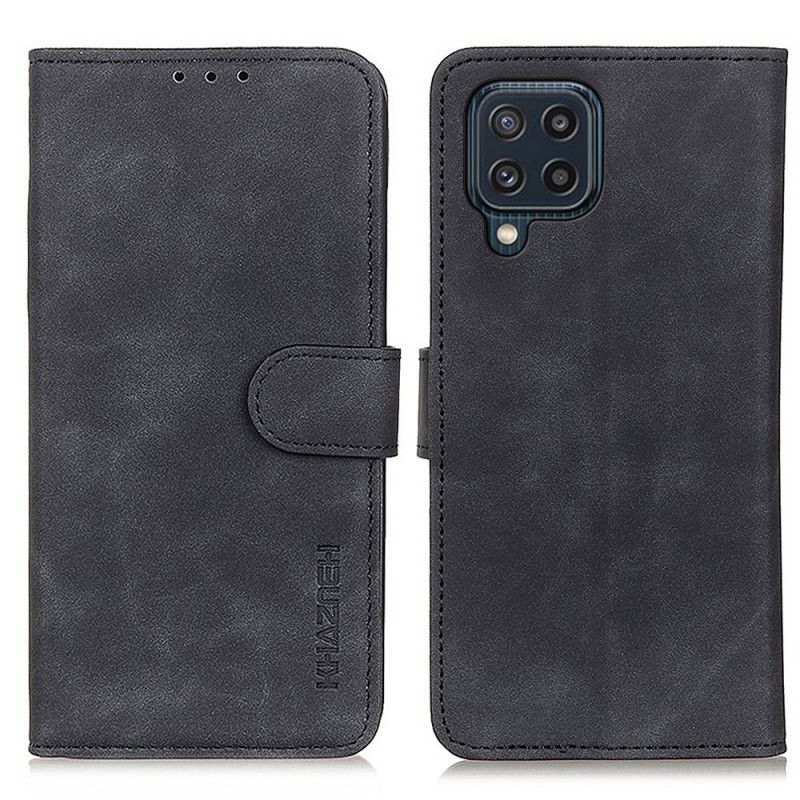 Folio Deksel Samsung Galaxy M32 Vintage Khazneh Skinneffekt