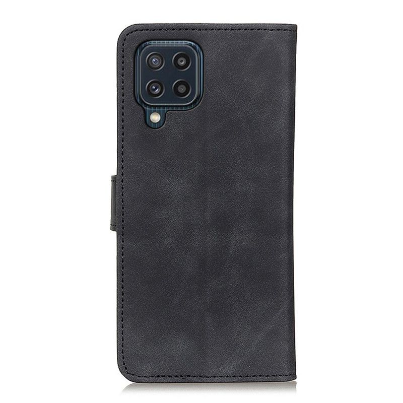 Folio Deksel Samsung Galaxy M32 Vintage Khazneh Skinneffekt