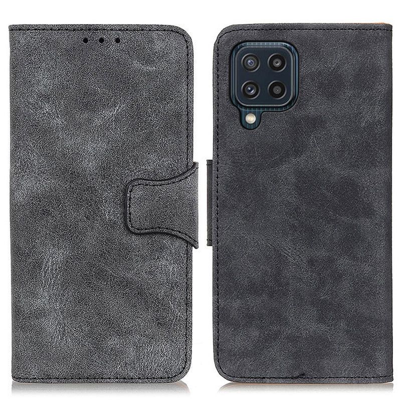 Folio Deksel Samsung Galaxy M32 Vintage Splittskinn