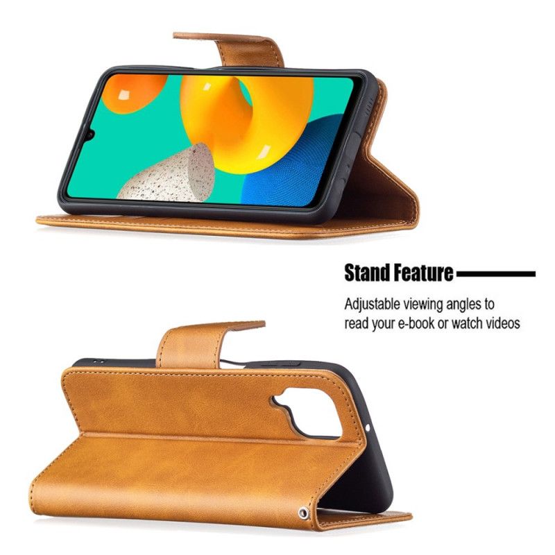 Folio Deksel Til Samsung Galaxy M32 Smooth Flap Oblique