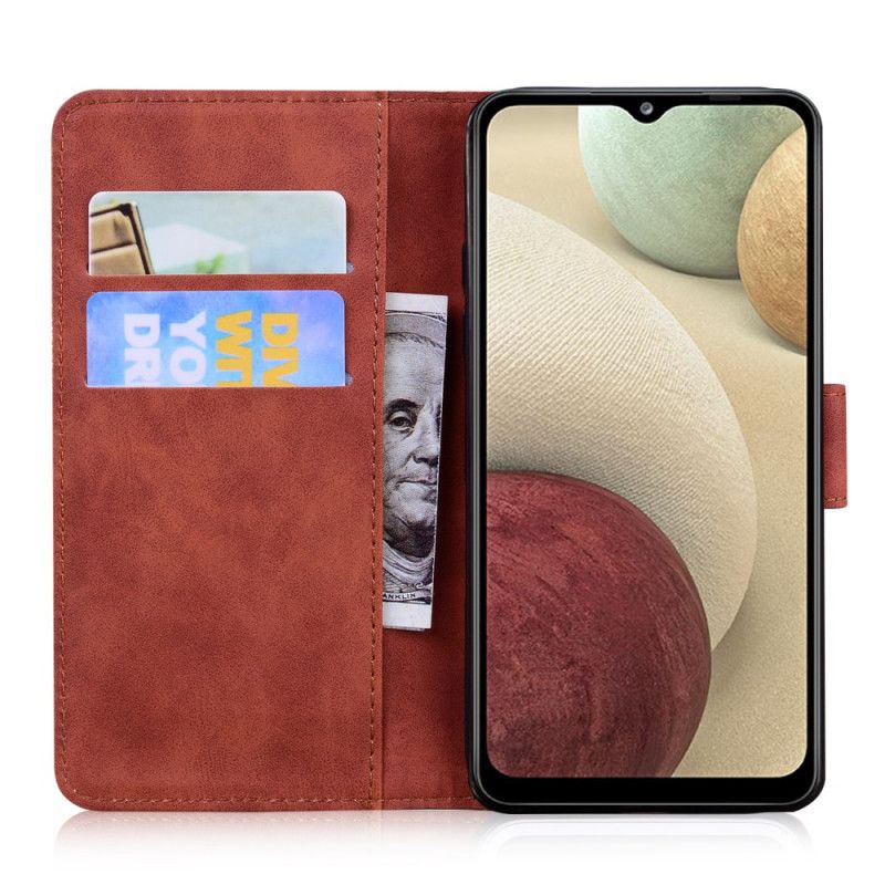 Folio Deksel Til Samsung Galaxy M32 Tiger Face Print