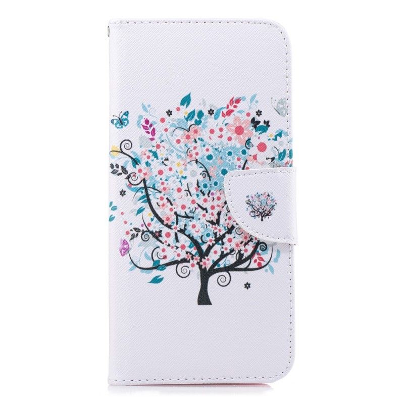 Folio Deksel for Samsung Galaxy J4 Plus Blomstret Tre