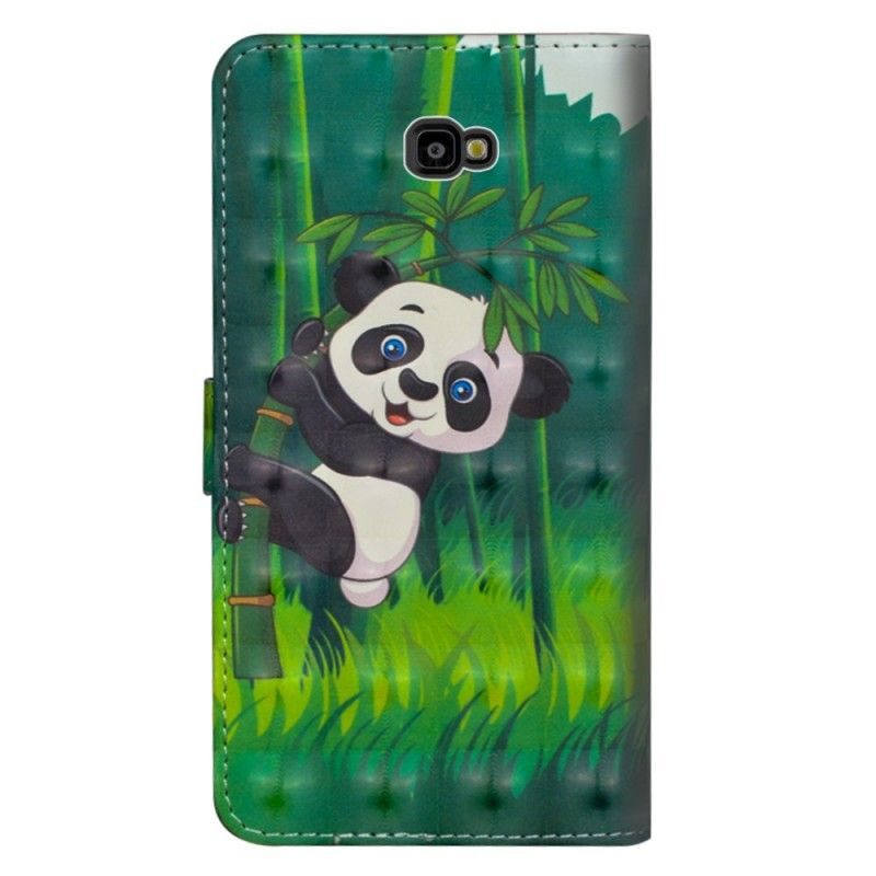 Folio Deksel for Samsung Galaxy J4 Plus Panda Og Bambus