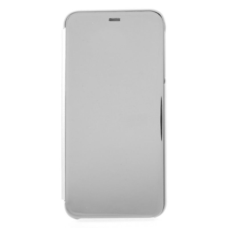 Vis Deksel Samsung Galaxy J4 Plus Svart Speil Og Lærimitasjon