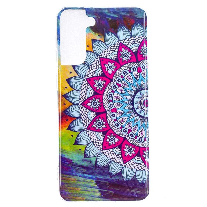 Deksel Samsung Galaxy S21 Plus 5G Fluorescerende Mandala