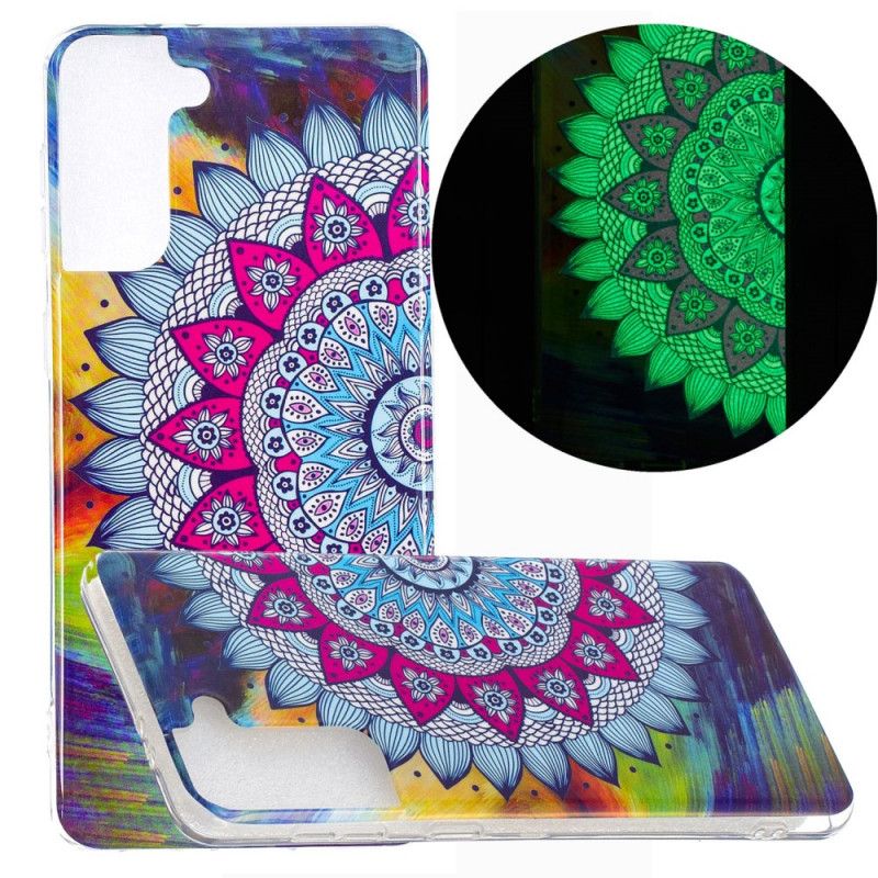 Deksel Samsung Galaxy S21 Plus 5G Fluorescerende Mandala