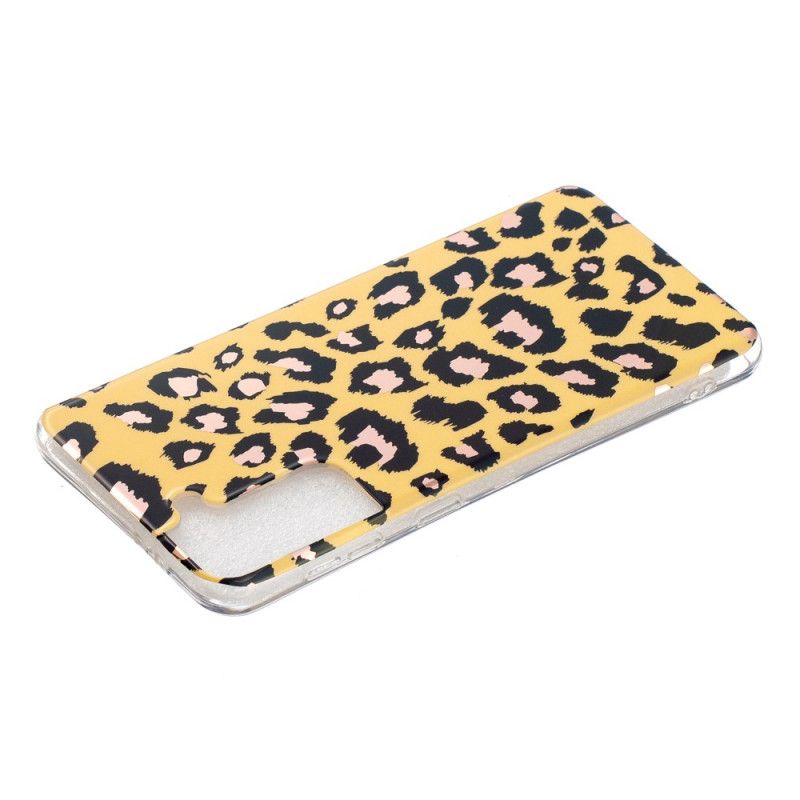 Deksel Samsung Galaxy S21 Plus 5G Marmor I Leopardstil Anti-fall