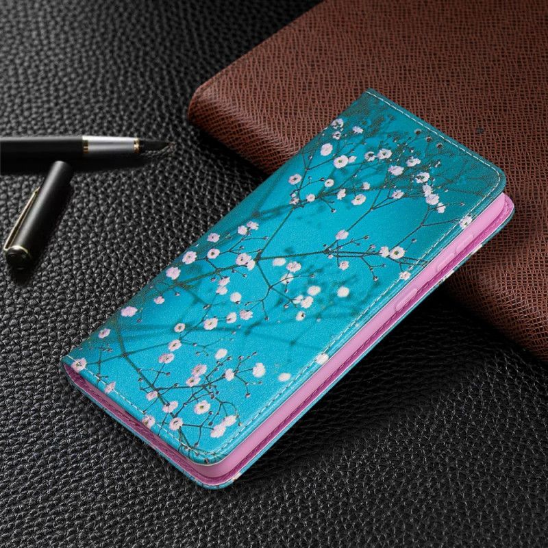 Folio Deksel for Samsung Galaxy S21 Plus 5G Blomstrende Grener