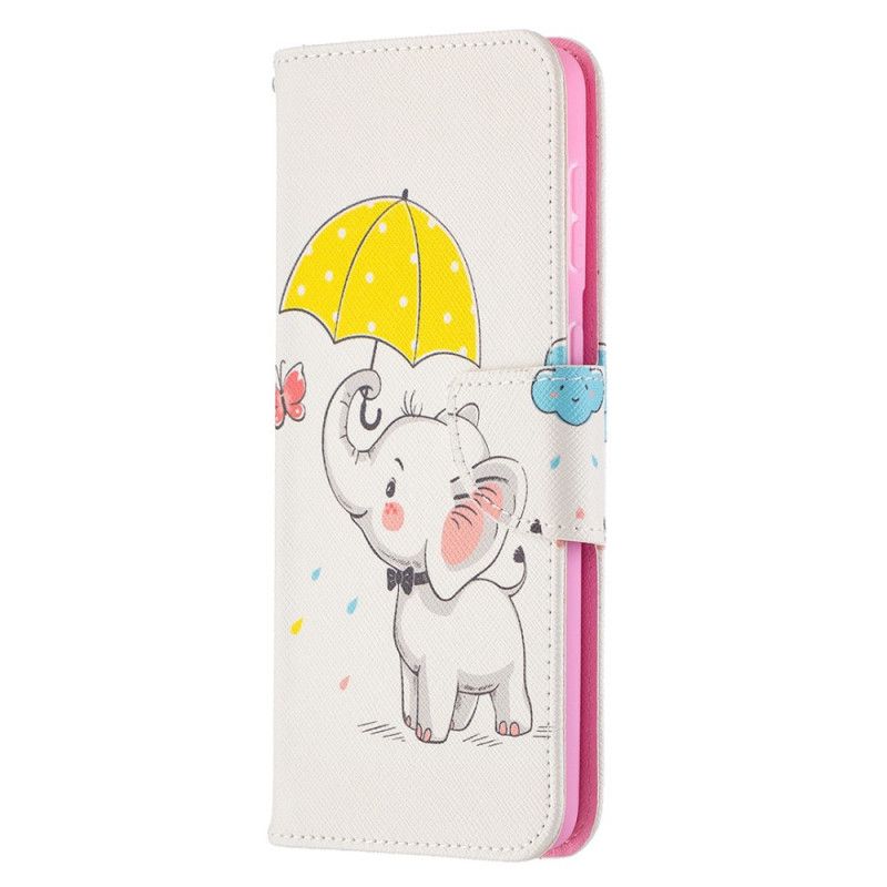 Folio Deksel Samsung Galaxy S21 Plus 5G Baby Elefant Anti-fall