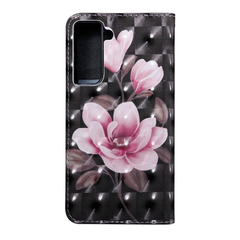 Folio Deksel Samsung Galaxy S21 Plus 5G Blomster Blomstrer Beskyttelse