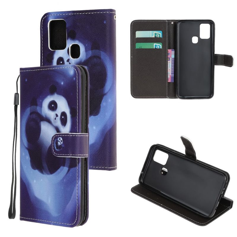 Folio Deksel for Samsung Galaxy M21 Pandarom Med Tanga